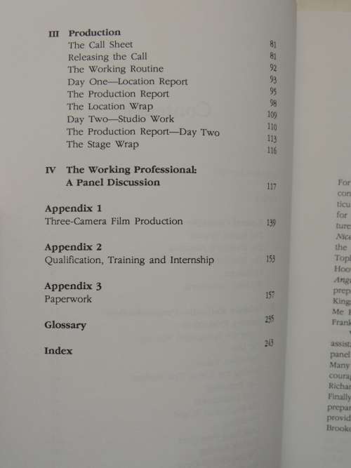 The Film Director`s Team, Practical Guide for Production Managers, Assistant Directors & All Filmmak