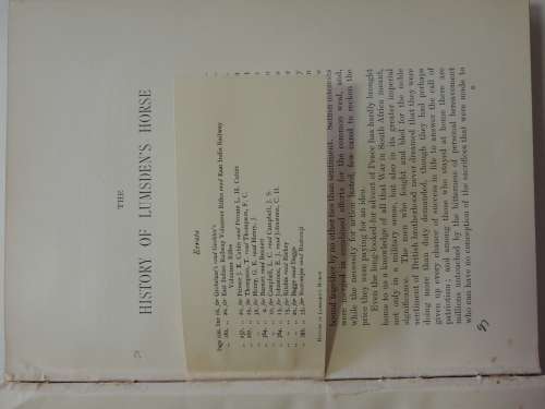 History Of Lumsden`s Horse,Complete Record Of The Corps From Formation toDisbandment-ed Henry Pearse