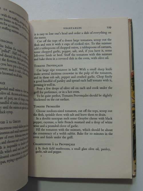 A Book of Mediterranean Food - Elizabeth David 5th Impression 1952