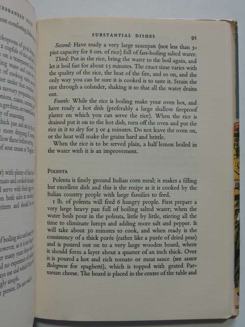 A Book of Mediterranean Food - Elizabeth David 5th Impression 1952