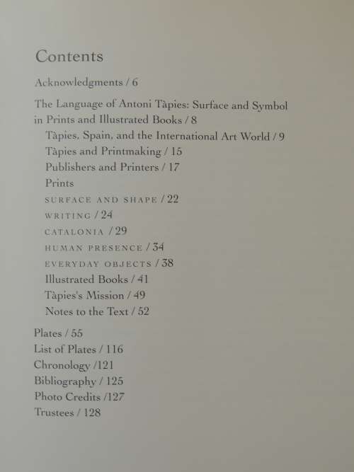 Antoni Tapies in Print - Deborah Wye