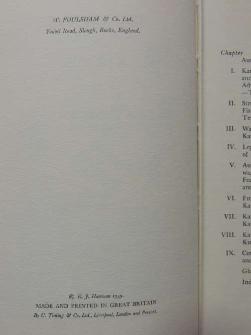 The Manual of Karate- EJ Harrison, Judo 4th Dan - 1959