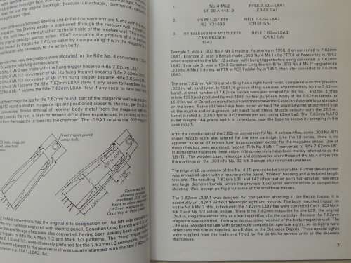 7.62mm L42A1 Sniper, L39A1, 2A & Lee-Enfield Conversions S.A.I.S. No 18 - Ian Skennerton