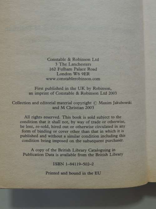 The Mammoth Book of Future  Cops - Ed. Maxim Jakubowski, M Christian