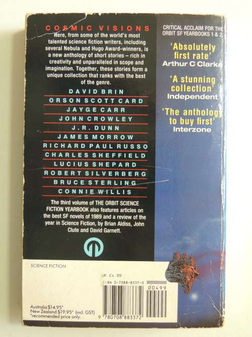 The Orbit Science Fiction Yearbook Three, The Best Short SF of the Year - ed. David S Garnett