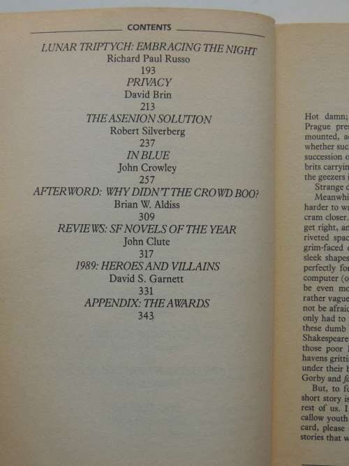 The Orbit Science Fiction Yearbook Three, The Best Short SF of the Year - ed. David S Garnett