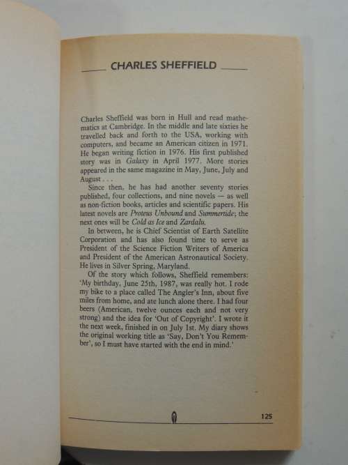 The Orbit Science Fiction Yearbook Three, The Best Short SF of the Year - ed. David S Garnett