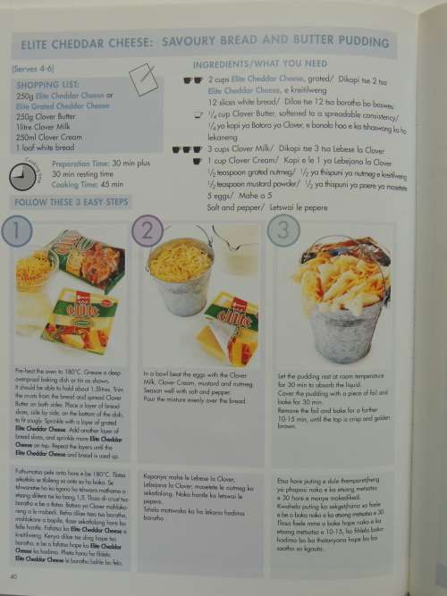The Housekeeper`s Cookbook - The Easy to Understand Cookbook, English & Sesotho, Step by Step Format