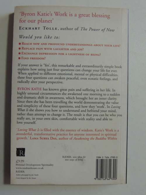 Loving What Is, 4 Questions that can Change Your Life - Byron Katie, Stephen Mitchell