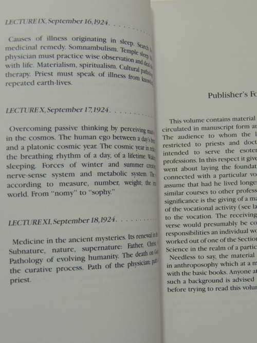 Pastoral Medicine  - Rudolf Steiner