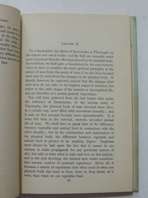 The Effect of Occult Development upon the Self & the Sheaths of Man - Rudolf Steiner
