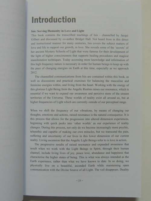 Isis, Mysteries of Love & Life, Vol 1 & 2....ISIS with Osiris and Toth- Jacqui Gilbert, Bridget Hall