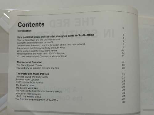 The Red Flag in South Africa, A Popular Story of the South African Communist Party 1921-1990