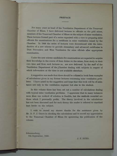 Ventilation Calculations - J.P. Rees
