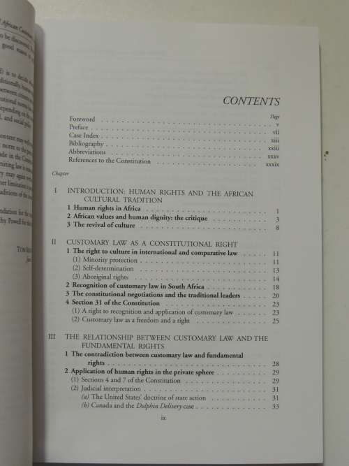 Human Rights and the African Customary Law, Under the South African Constitution - T W Bennett