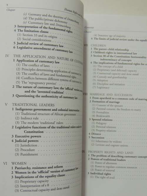 Human Rights and the African Customary Law, Under the South African Constitution - T W Bennett