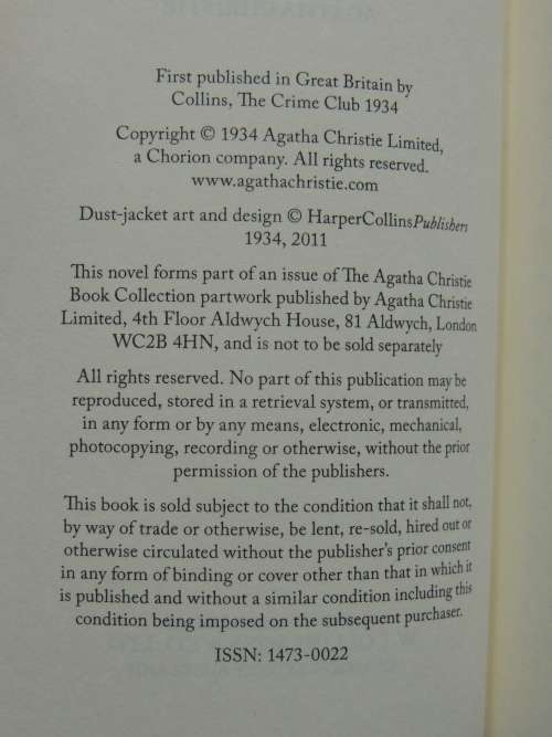 Poirot Solves a Murder on the Orient Express-Agatha Christie - Facsimile Reproduction of 1st Edn