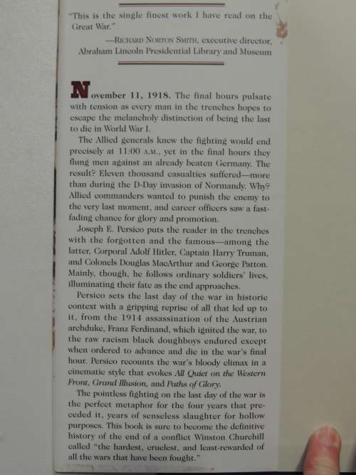 11th Month, 11th Day, 11th Hour - Armistice Day 1918 And Its Violent Climax - Joseph E. Persico