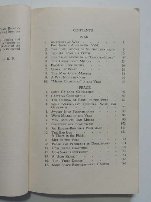 Antic Memories, of the South African Constabulory 1900-1907 - CR Prance      VERY SCARCE