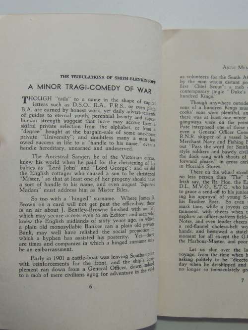 Antic Memories, of the South African Constabulory 1900-1907 - CR Prance      VERY SCARCE