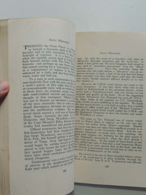 Antic Memories, of the South African Constabulory 1900-1907 - CR Prance      VERY SCARCE
