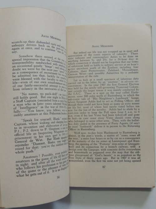 Antic Memories, of the South African Constabulory 1900-1907 - CR Prance      VERY SCARCE