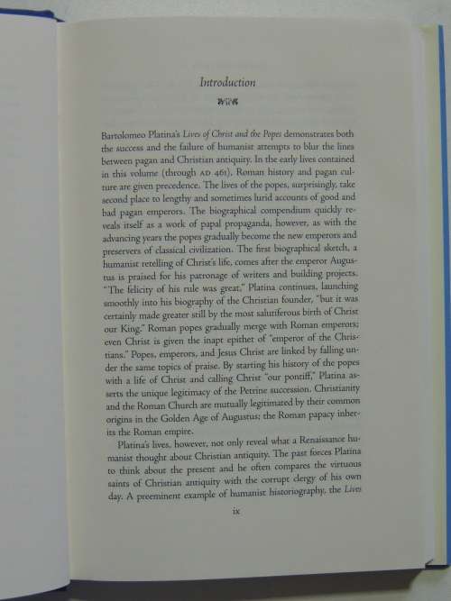 The I Tatti Renaissance Library - Lives Of The Popes Vol 1 - Antiquity - Bartolomeo Platina