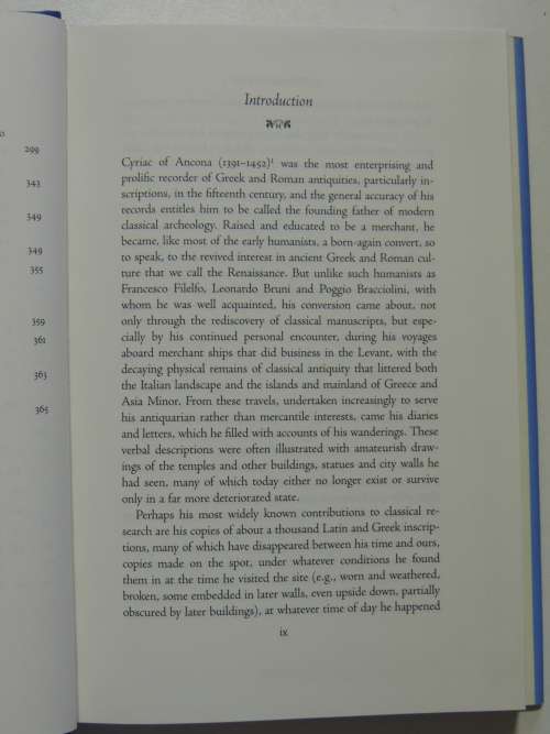 The I Tatti Renaissance Library - Later Travels - Cyriac Of Ancona