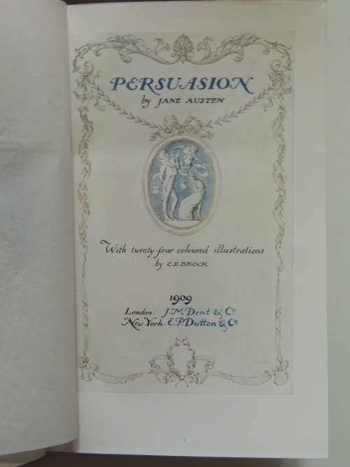 The Series of English Idylls, Jane Austen, A  Beautiful 6 Vol Set, Coloured Illustrations By C Brock