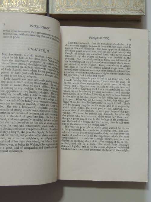 The Series of English Idylls, Jane Austen, A  Beautiful 6 Vol Set, Coloured Illustrations By C Brock