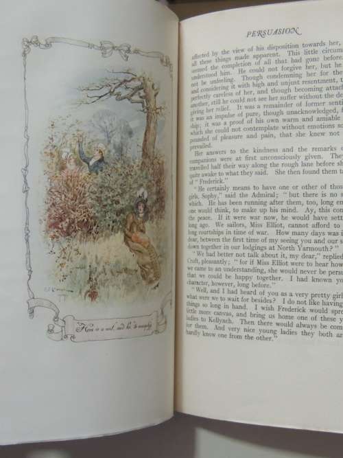 The Series of English Idylls, Jane Austen, A  Beautiful 6 Vol Set, Coloured Illustrations By C Brock