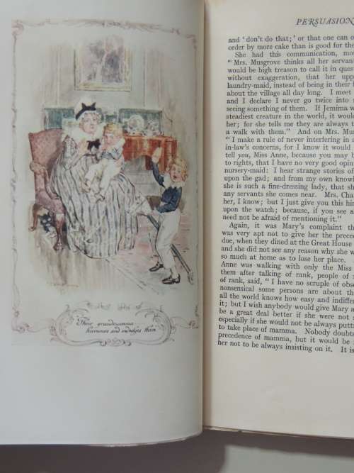 The Series of English Idylls, Jane Austen, A  Beautiful 6 Vol Set, Coloured Illustrations By C Brock
