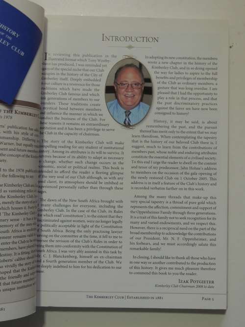 The Kimberley Club - Established in 1881 - Foreword Nicky Oppenheimer