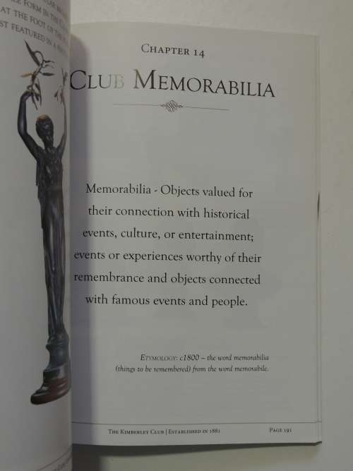 The Kimberley Club - Established in 1881 - Foreword Nicky Oppenheimer