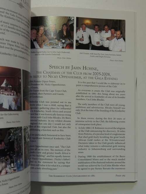 The Kimberley Club - Established in 1881 - Foreword Nicky Oppenheimer