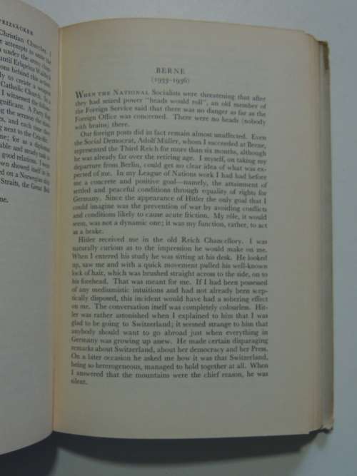 The Memoirs of Ernst Von  Weizsacker, Head of the German Foreign Office 1938-43    SCARCE