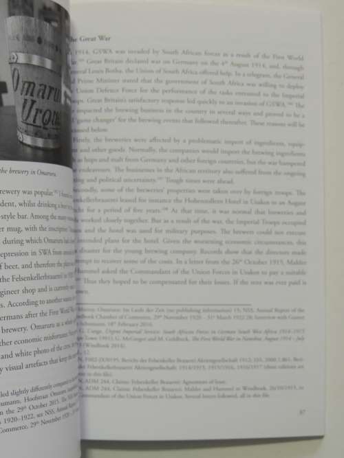 Breweries, Politics & Identity, The History Behind Namibian Beer - Tycho van der Hoog    SCARCE