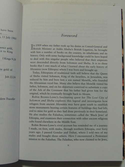 The Lost City Of Solomon & Sheba - An African Mystery - Robin Brown - Lowe