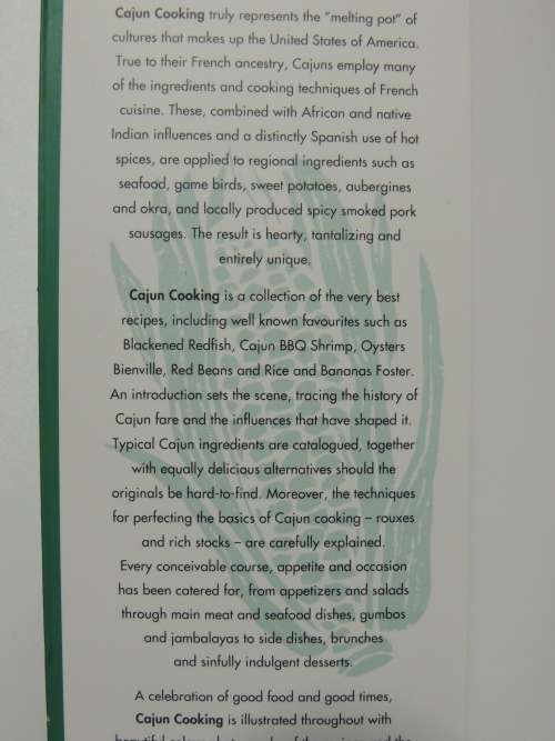 Cajun Cooking - Succulent Recipes from Louisiana- Marjie Lambert