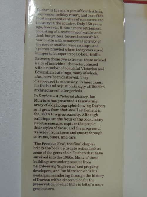 Durban - A Pictorial History- Ian Morrison