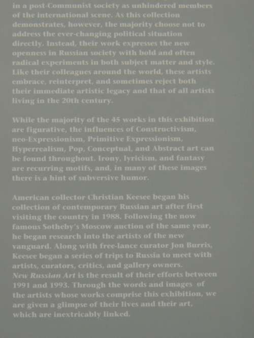 New Russian Art - Paintings from the Christian Keesee Collection- Essays by Donald Kuspit, A Solomon
