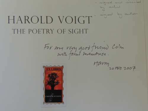 The Poetry of Sight - Harold Voigt  SIGNED & INSCRIBED BY Author