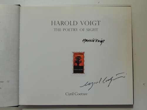 The Poetry of Sight - Harold Voigt  SIGNED & INSCRIBED BY Author