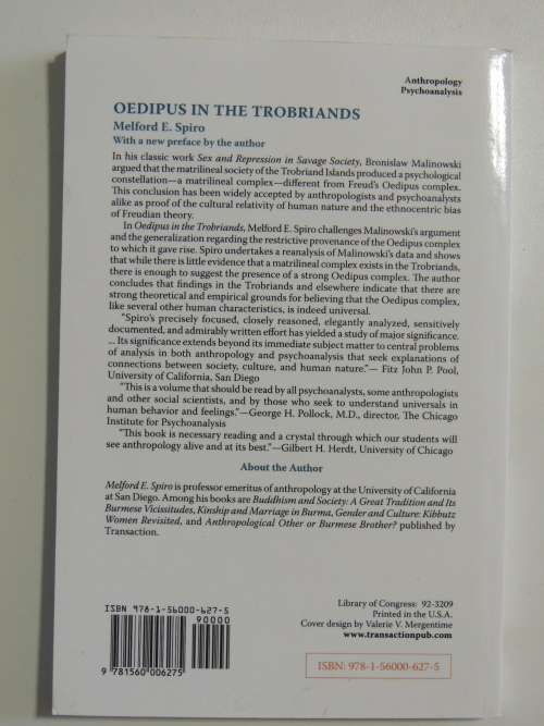 Oedipus in the Trobriands - Melford E Spiro