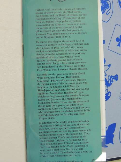 Fighter Aces - Christopher Shores  SIGNED BY JOHN GIBSON p75