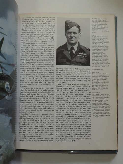 Fighter Aces - Christopher Shores  SIGNED BY JOHN GIBSON p75