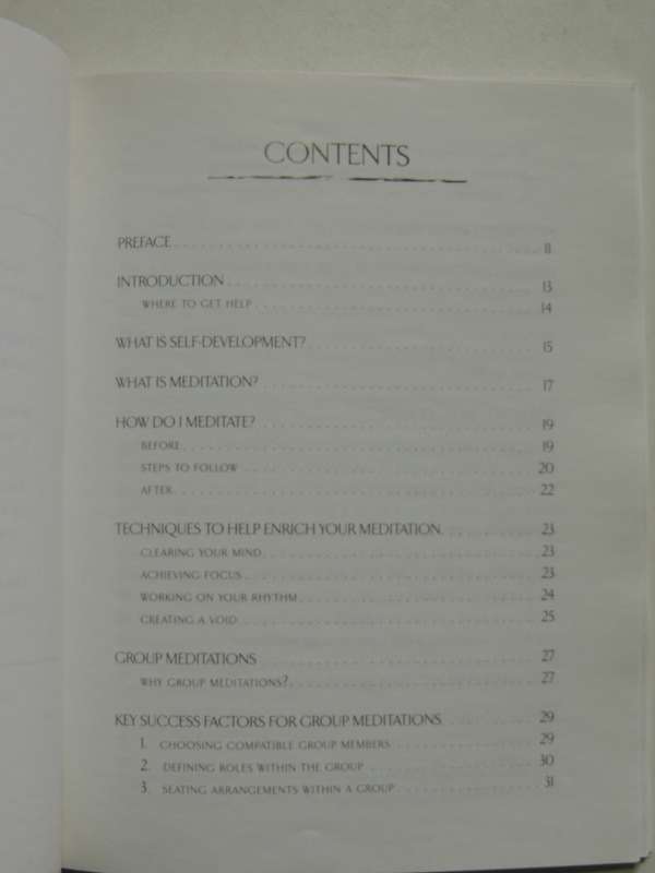 A Beginners Guide to Meditation - Mario & Eliana De Camillis    INSCRIBED   CD Included