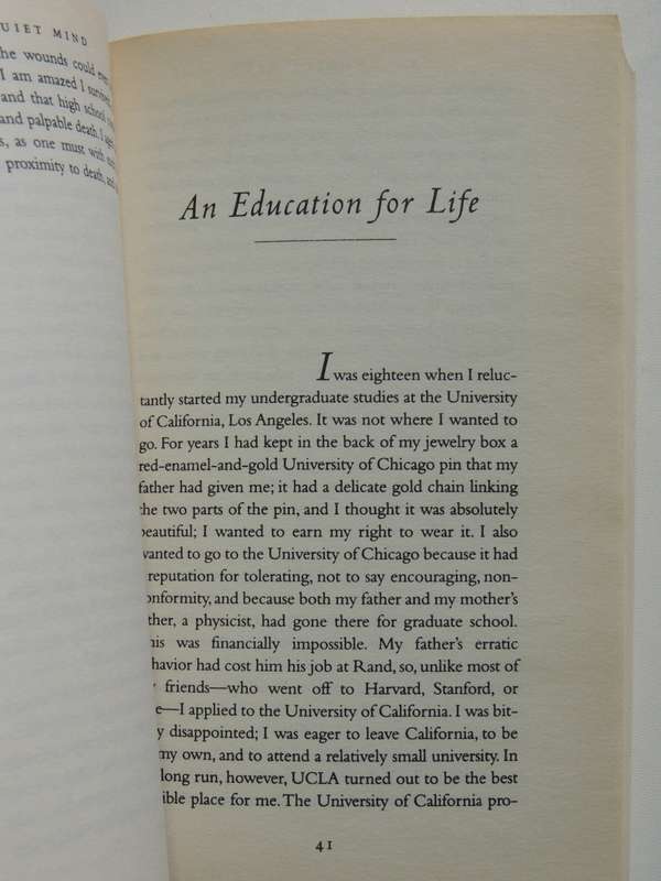 An Unquiet Mind, A Memoir of Moods & Madness - Kay Redfield Jamison