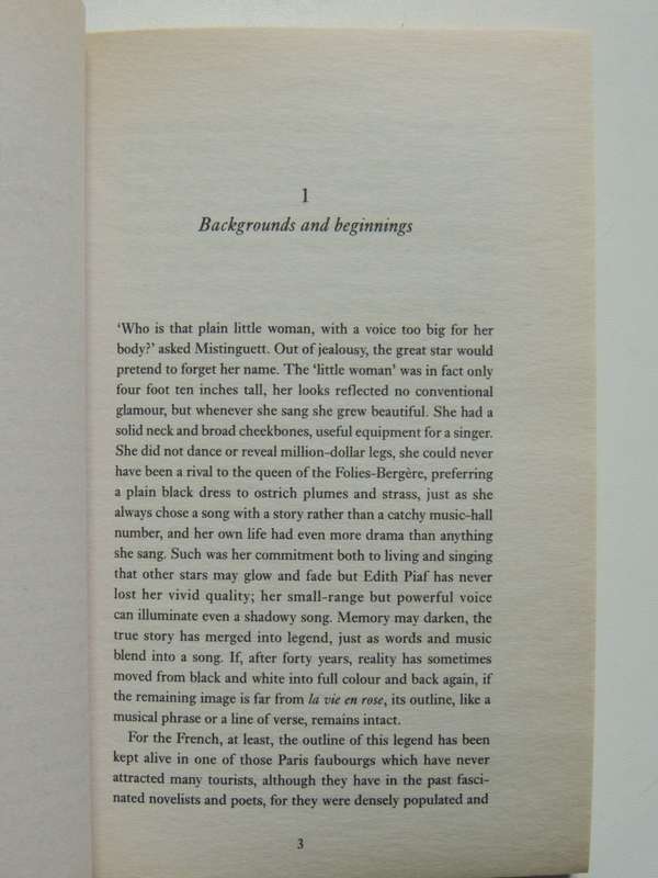 A Cry from the Heart, A Biography of Edith Piaf - Margaret Crosland