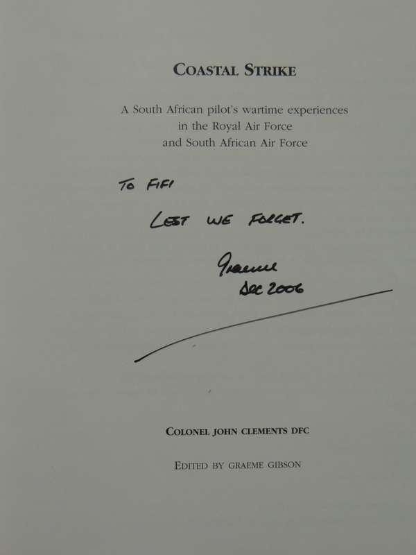 Coastal Strike - Colonel John Clements DFC      INSCRIBED